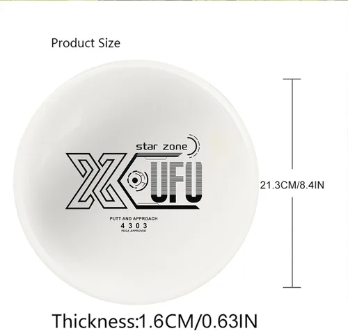 Vista 3 de X-UFO Juego de iniciación de Disc Golf, 5.64-6.00 oz, Putter de golf de disco, conductor de golf de disco, rango medio, juego de golf de disco