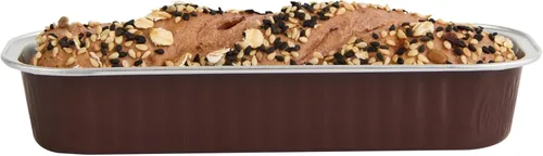 Vista 15 de Restaurantware - Mini moldes para pasteles de 6.8 onzas, 6.5 x 2.6 x 1.2 pulgadas, 100 tazas redondas para hornear, desechables, con tapas de Café