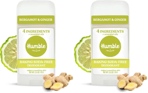 Vista 20 de HUMBLE BRANDS Desodorante sin aluminio, vegano y libre de crueldad, formulado para pieles sensibles, simplemente sin perfume, 2.5 onzas