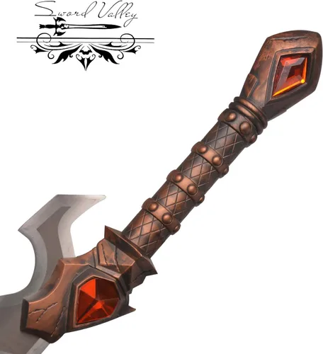 Vista 6 de Sword Valley Shalamayne/Salamaine - Varian Wrynn Tijeras - Espada divina fundida por elfos - Construcción de acero, 124cm/48.82" de longitud