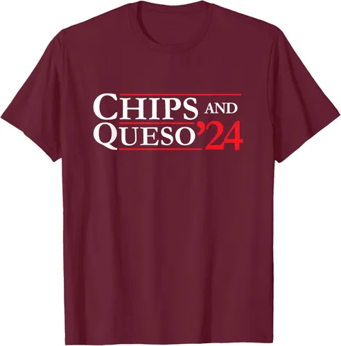 Vista 9 de Novedad 2024 Campaña electoral '24 Chips and Queso T-Shirt, Azul / Patchwork, S Azul Marino