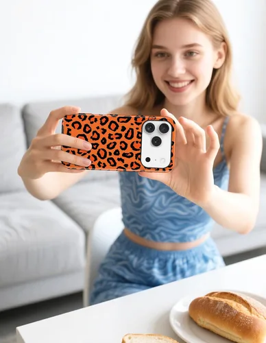 Vista 359 de Jusy Funda compatible con MagSafe con estampado de caparazón de tortuga marrón para iPhone 7/8/SE, cubierta protectora de TPU suave magnética