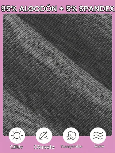 Vista 4 de Resinta Paquete de 6 Leggings de Algodón para Niñas Pantalones Ajustados Elásticos de Ponerse Fácil con Cintura Elástica Extensibles de Longitud