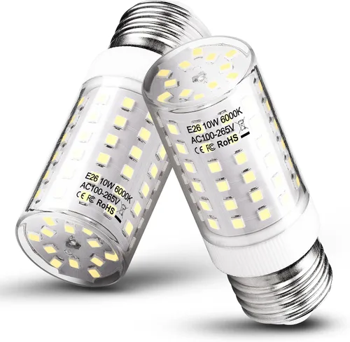 Vista 10 de Heifymi E26 Bombillas LED de Candelabro Equivalentes a 60W, Bombillas LED de Vela E26 de 7W de 750lm, Bombillas Colgantes de Candelabro E26 de 2700K