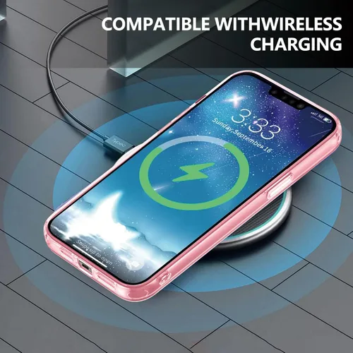 Vista 5 de Funda protectora transparente para iPhone 12 Pro Max, funda protectora de esquina reforzada contra arañazos, policarbonato duro + carcasa de TPU