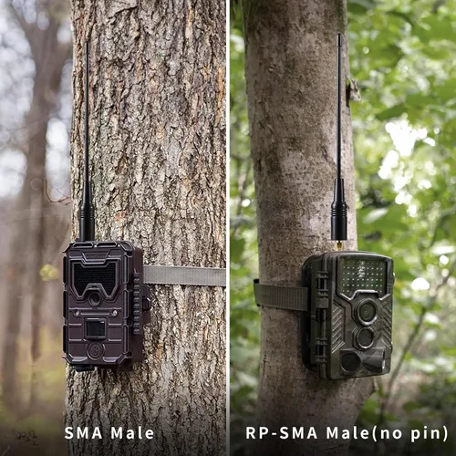 Vista 5 de Soft Whip - Antena de repuesto para cámara de rastreo celular compatible con Covert Spartan Spypoint Stealth Cam Tactacam Reveal Moultrie SEHMUA