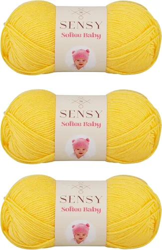 Vista 33 de Sensy Softee Hilo para Bebé, 3.5 oz, 275 yardas, Gauge 3 Light (Almendra)