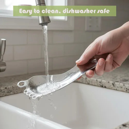 Vista 8 de Zester profesional de cítricos de limón con cuchillo de canal, pelador de queso de acero inoxidable, plateado