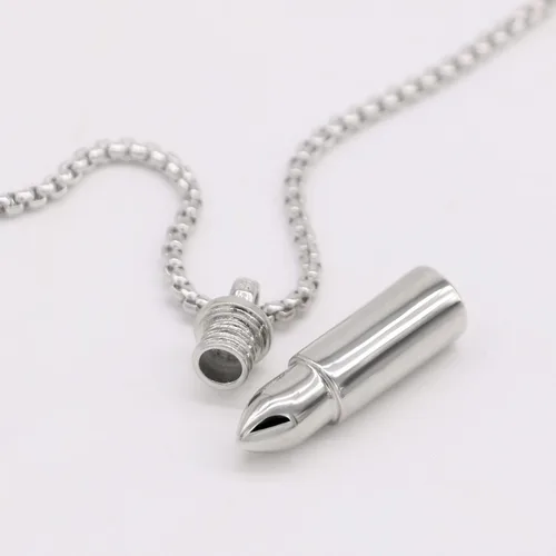 Vista 9 de Dankadi Colgante de plata de ley 925 para hombres y mujeres se puede abrir para collar conmemorativo urna de cremación cadena de caja colgante