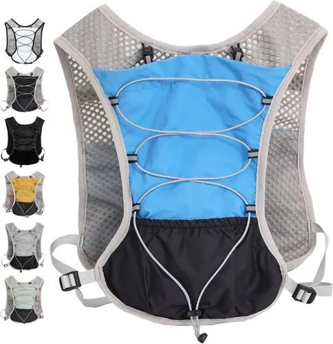 Vista 10 de Hydration Running Vest for Women Men, Water Vest Backpack 2L, Lightweight Hydration Pack Water Backpack for Hiking, Trail Marathon Race
