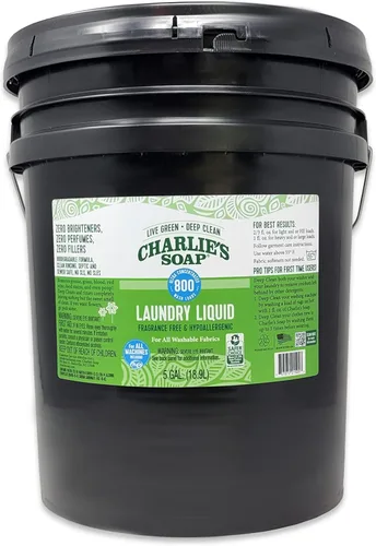 Vista 10 de Charlie's Soap Detergente líquido para ropa sin fragancia, 160 cargas (128 onzas, 1 paquete)