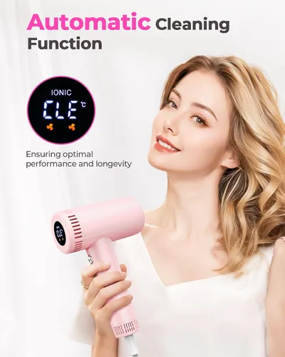 Vista 7 de Secador de pelo para mujer – Secador de pelo iónico de 160,000 RPM – Secador de pelo profesional de secado rápido de alta velocidad, juego de 9