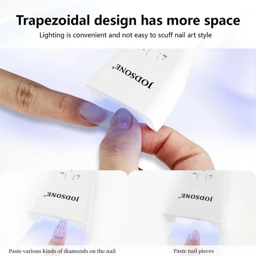 Vista 7 de JODSONE Mini lámpara de uñas LED UV recargable – Secador de uñas portátil de mano para esmalte de gel, secador de uñas USB para secado rápido, salón