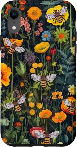 Vista 25 de Bees and Wildflowers Funda para iPhone 17