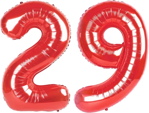 Vista 204 de Globo negro de 40 pulgadas con números del 0 al 9 (cero-nueve), globo de cumpleaños de gran tamaño, globo de helio de aluminio con números grandes