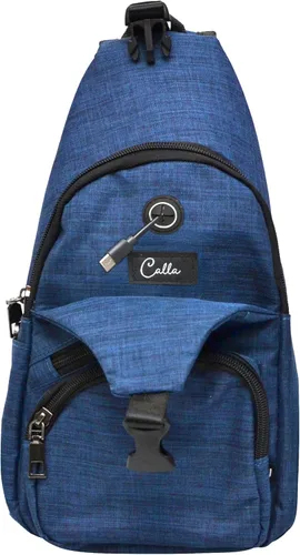 Vista 5 de Nupouch Mochila cruzada antirrobo, carga USB, mochila ligera para viajes, senderismo, todos los días