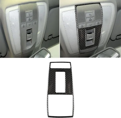 Vista 14 de para Mercedes-Benz Clase C W204 2011-2013 Real Cubierta de Panel de Fibra de Carbono Suave para Aire Acondicionado, Adhesivo de Marco de Panel