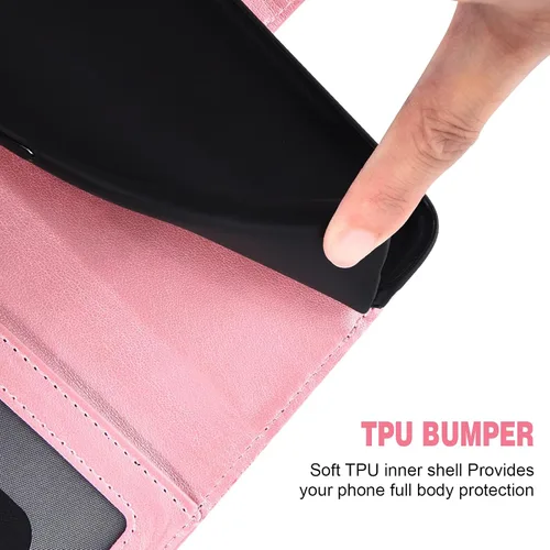 Vista 6 de Asuwish Funda de teléfono para Xiaomi Redmi Note 10 5G con protector de pantalla de vidrio templado y cubierta de billetera de encaje Soporte
