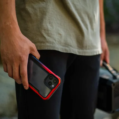 Vista 8 de Raptic Shield - Funda compatible con iPhone 12 Pro Max, protección contra golpes, marco de aluminio duradero, probada para caídas de 10 pies de Rojo