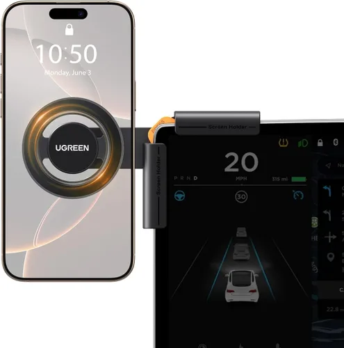 Vista 2 de UGREEN Soporte para teléfono Tesla y soporte de teléfono con imanes