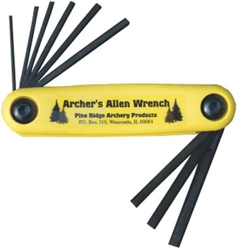 Vista 2 de Pine Ridge Archery Juego de llaves Allen para arqueros y kit de combo con funda