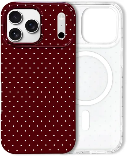 Vista 72 de Hython Funda para iPhone Air, diseño estético de lunares lindos, funda simple de 6.5 pulgadas, delgada, antiarañazos, parachoques de TPU suave, a