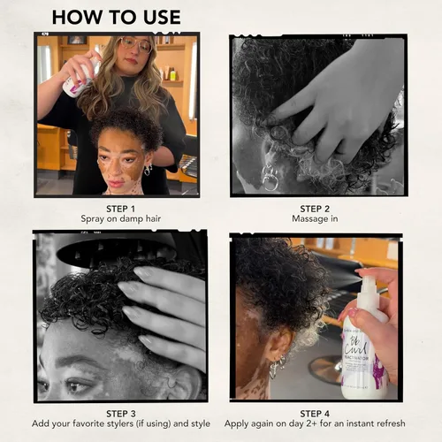 Vista 6 de Bumble and bumble. Rizos reactivador de cabello Para rizos revividos + rehidratados Anti encrespamiento Enrollado, rizado, ondulado Con
