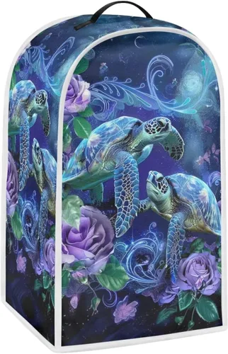 Vista 19 de Upetstory Funda antipolvo para licuadora de vaca, estilo bohemio, azteca, para cafetera, electrodomésticos, resistente a las manchas, lavable