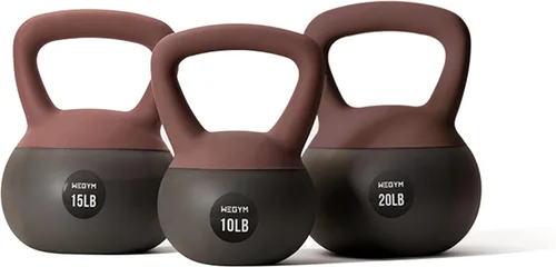 Vista 11 de WeGym Mancuernas suaves con base resistente a impactos acolchada y mango antideslizante de agarre ancho para entrenamientos en casa, levantamiento