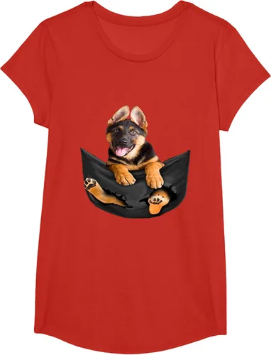 Vista 40 de Dog Lovers Gifts - Camiseta divertida con cara de perro con bolsillo, Negro, S