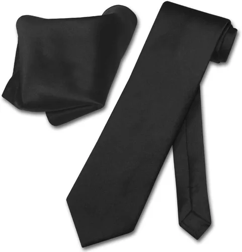 Vista 12 de Vesuvio Napoli Solid Color NeckTie & Handkerchief Pocket Square Men's Neck Tie Hanky Set Verde Aqua