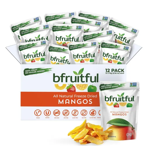 Vista 10 de bfruitful Manzana liofilizada + canela, sin azúcar añadido, paquete de bocadillos de frutas liofilizadas o para niños y adultos, bocadillos