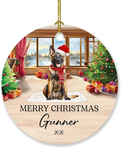 Vista 17 de Adorno personalizado de caniche negro, regalo para perro, mamá, perro, papá, adorno de Navidad único de perro caniche negro 2025, adorno de caniche