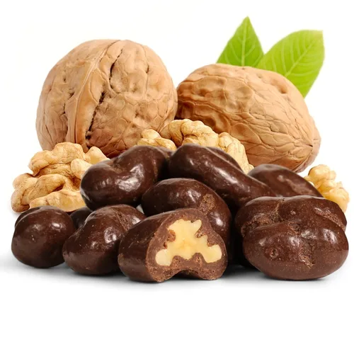 Vista 4 de It's Delish, recipiente jumbo de 48 onzas cubiertas de chocolate con leche, nueces a granel, nueces a granel, chocolate dulce y crujiente, lácteos