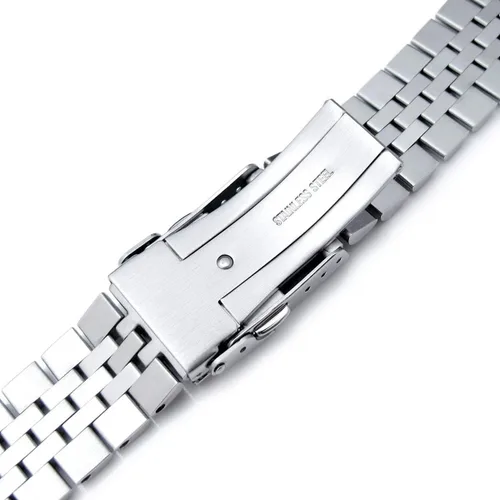 Vista 6 de Banda de reloj de metal Super-J Louis de 0.866 in para Seiko New Turtles SRP777 SRPA21 cepillado