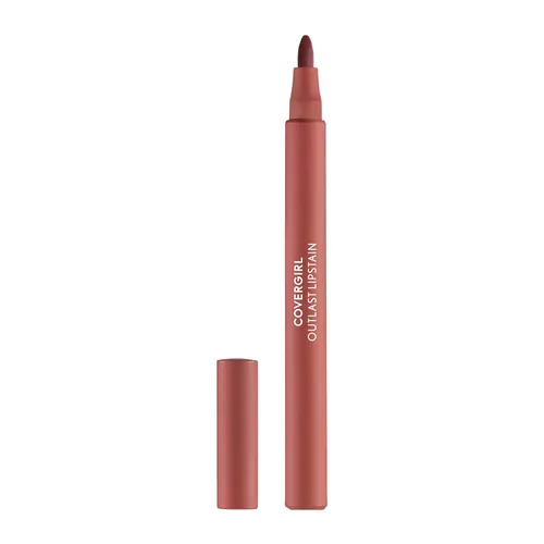 Vista 18 de Covergirl Outlast, 05 All-Star, Lipstain, aplicación suave, punta precisa similar a un bolígrafo, a prueba de transferencia, acabado teñido