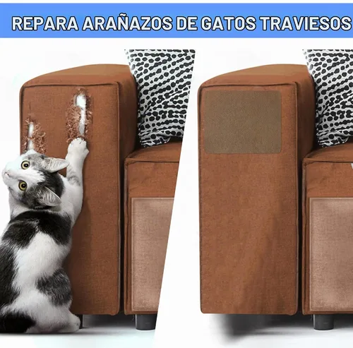 Vista 7 de Azobur Parche de reparación de sofá, 6 piezas de parches de microfibra, reparación de parches de tela autoadhesivos, aspecto lujoso, sofá de Beige