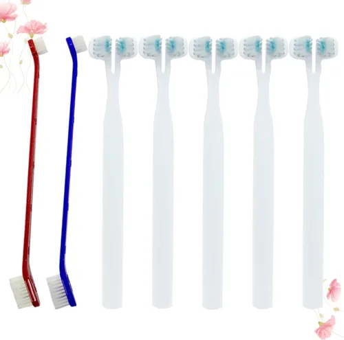 Vista 7 de 6pcs PET cepillo de dientes doble cabeza herramienta de limpieza