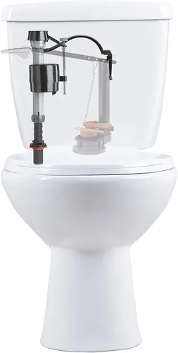 Vista 2 de Fluidmaster K-400A-5004 Válvula universal de llenado de inodoro y kit de reparación de aleta de inodoro de 2 pulgadas