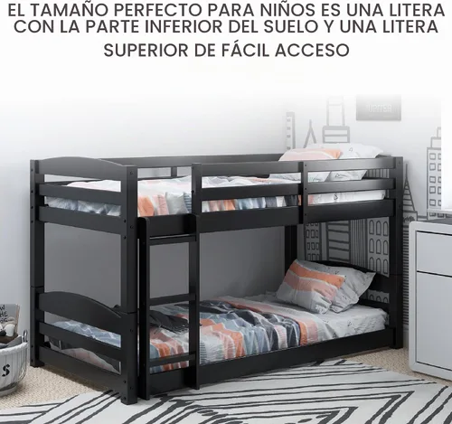 Vista 6 de Dorel Living Sierra Twin sobre litera individual Negro Modelo DL7891B