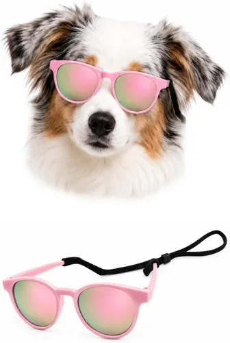 Vista 11 de G006 - Lentes de sol para disfraz de perro mascota de los años 80, para sesión de fotos, razas medianas de 20 a 40 libras