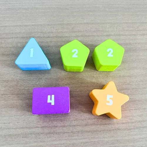 Vista 3 de Open The Joy Torre de emociones de madera - Juguete de aprendizaje emocional apilable para niños pequeños 5 bloques de cara de emoción + 5 bloques
