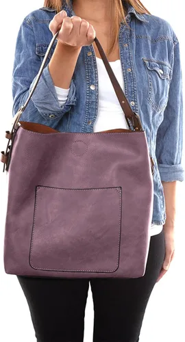 Vista 5 de Joy Susan - Bolsa clásica 2 en 1 para mujer, estilo hobo