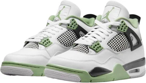 Vista 3 de Jordan Air 4 Retro Women's WhiteOil Green-Dark Ash AQ9129-103