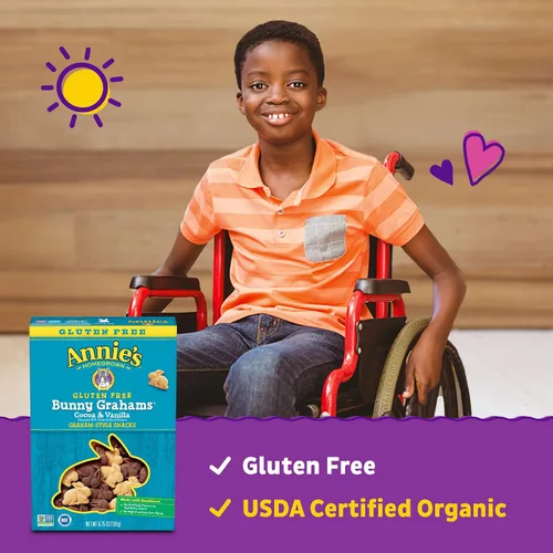 Vista 144 de Annie's Organic Chocolate Bunny Graham Snacks, 7.5 onzas
