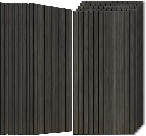 Vista 15 de Paquete de 4 paneles acústicos absorbentes de sonido, 47.2"x23.6" (47.2 x 23.6 pulgadas) paneles de amortiguación de sonido, paneles decorativos