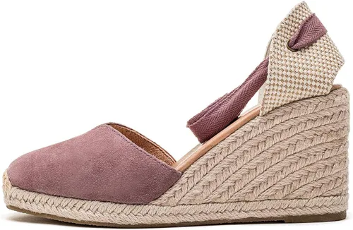 Vista 2 de U-lite - Alpargatas con puente de 3 para mujer, clásicas y suaves, con cordones.