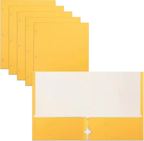 Vista 17 de Better Office Products Carpetas portafolio de dos bolsillos, paquete de 50 unidades, color negro, carpetas de papel tamaño carta, 50 piezas