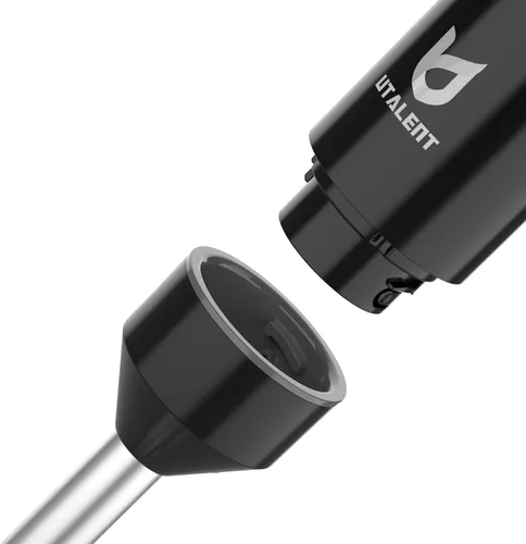Vista 7 de UTALENT - Batidora de mano inalámbrica, mezcladora de inmersión de velocidad variable recargable de mano, con cable de carga USB-C, batidor