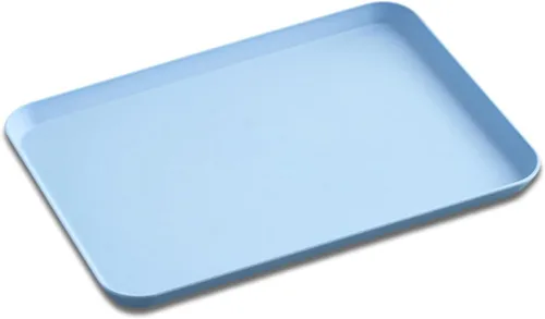 Vista 9 de Bandejas de comida rápida de 10 x 14 pulgadas, popote de trigo, bandeja rectangular para servir, bandeja de almuerzo y cena, bandejas de cafetería